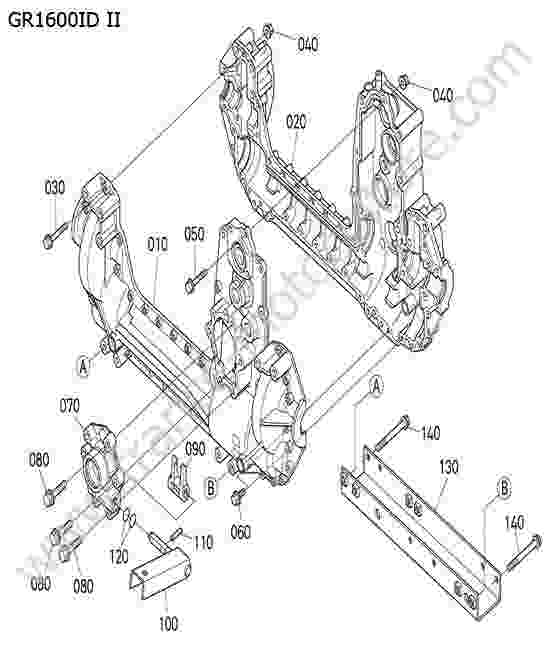 KUBOTA - GR1600ID-II : Carter transmission