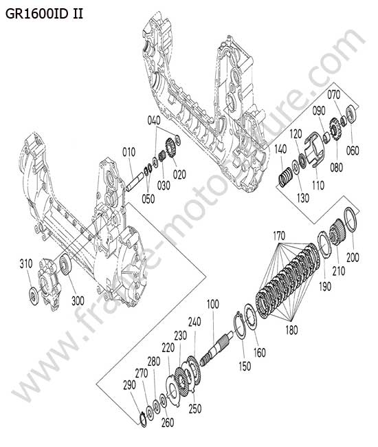 Embrayage - transmission KUBOTA GR1600ID-II