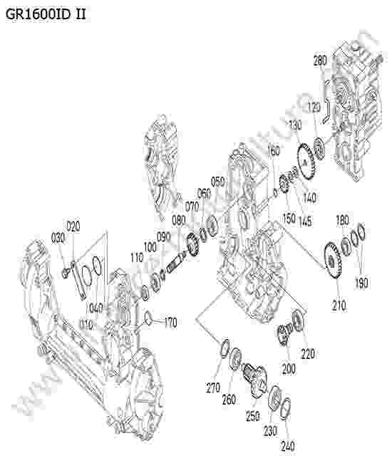 KUBOTA - GR1600ID-II : Arbre d entrée