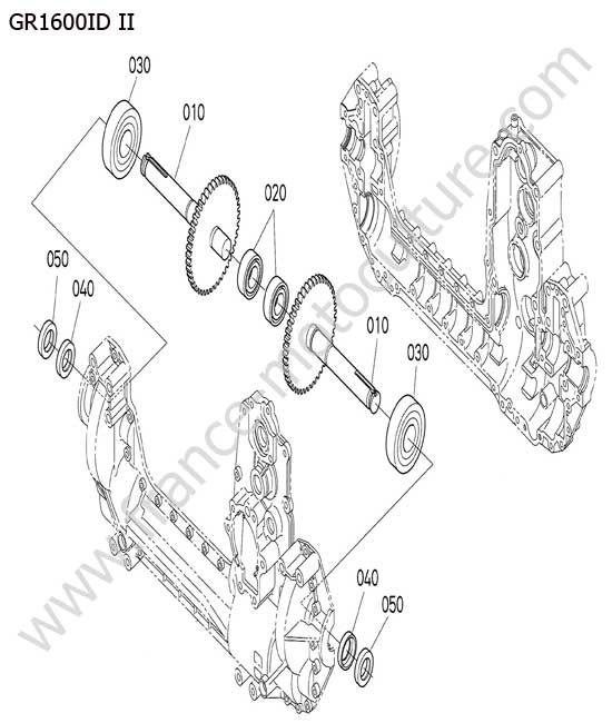 Arbres de roue arriere KUBOTA GR1600ID-II