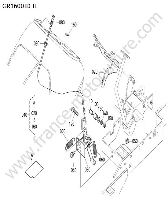 Regulateur avancement KUBOTA GR1600ID-II