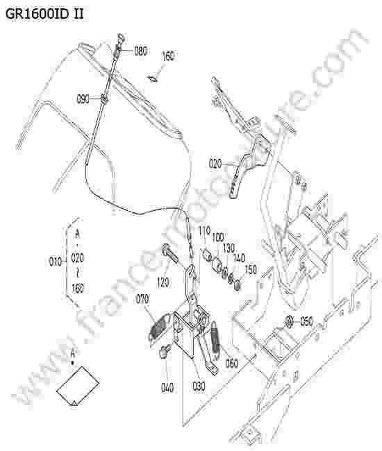 KUBOTA - GR1600ID-II : Regulateur avancement