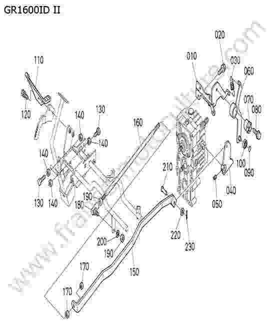 KUBOTA - GR1600ID-II : Pedale avancement