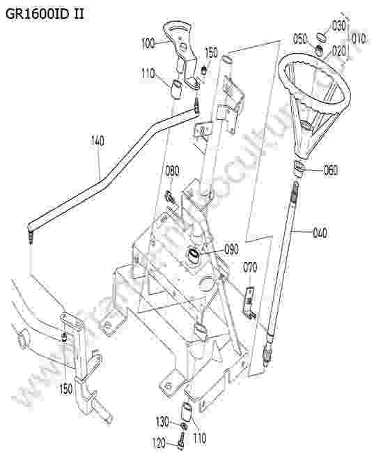 KUBOTA - GR1600ID-II : Volant direction