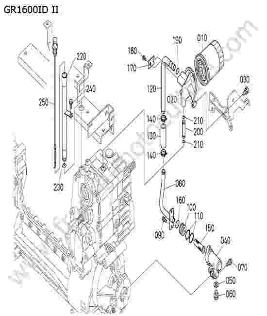 KUBOTA - GR1600ID-II : Filtre hydraulique