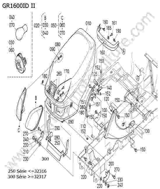 KUBOTA - GR1600ID-II : Capot moteur