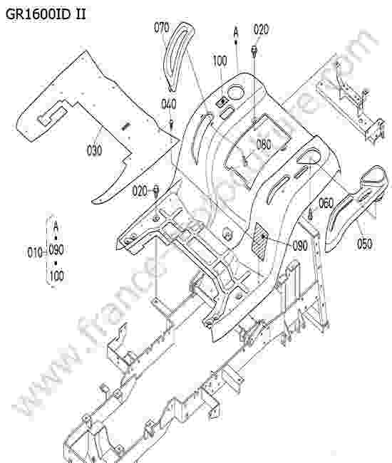 KUBOTA - GR1600ID-II : Aile - Marchepieds