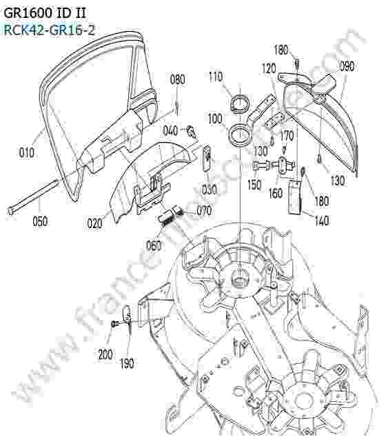 KUBOTA - GR1600ID-II : Deflecteur latéral