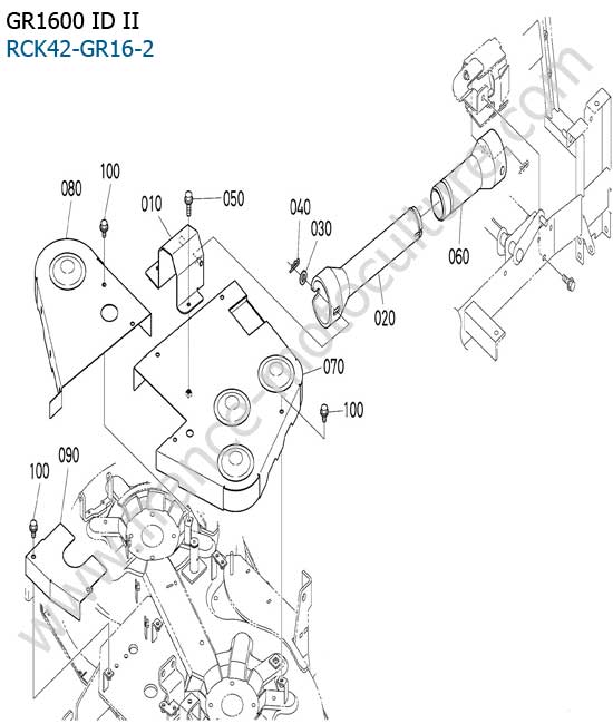 Protection plateau de coupe KUBOTA GR1600ID-II