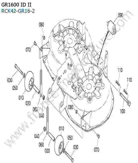 KUBOTA - GR1600ID-II : Roue de jauge de coupe