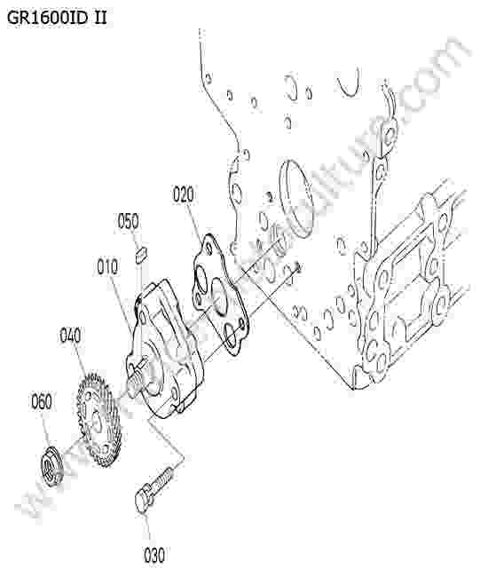 KUBOTA - GR1600ID-II : Pompe a huile