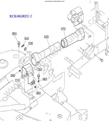RCK48GREU : Potection cardan KUBOTA GR2120