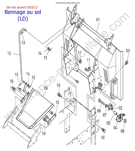 Base bac 1 LD KUBOTA GZD15