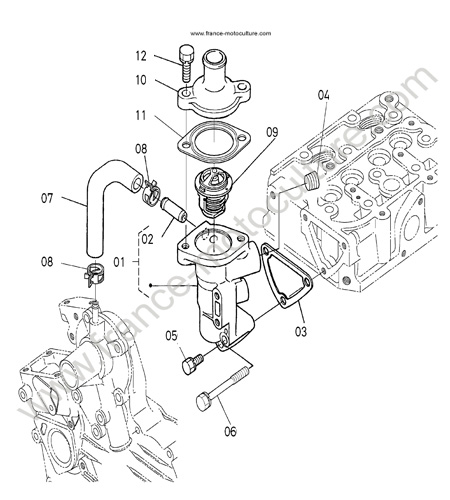 Thermostat KUBOTA GZD15