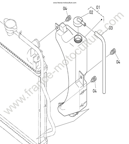 Vase expansion KUBOTA GZD15