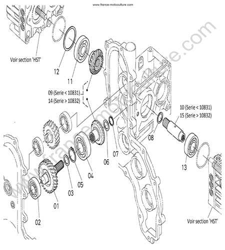 Transmission KUBOTA GZD15