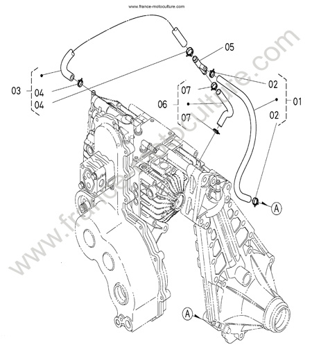 Circuit retour KUBOTA GZD15