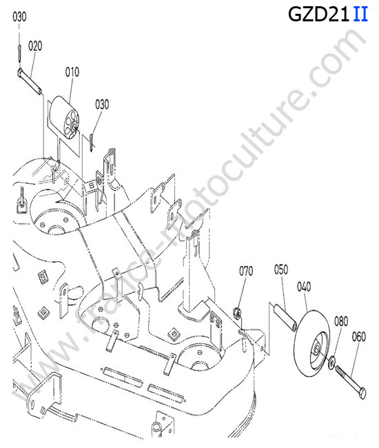 Roues arrière KUBOTA GZD21-II