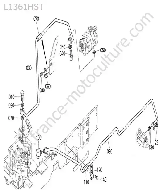 Circuit direction KUBOTA L1361