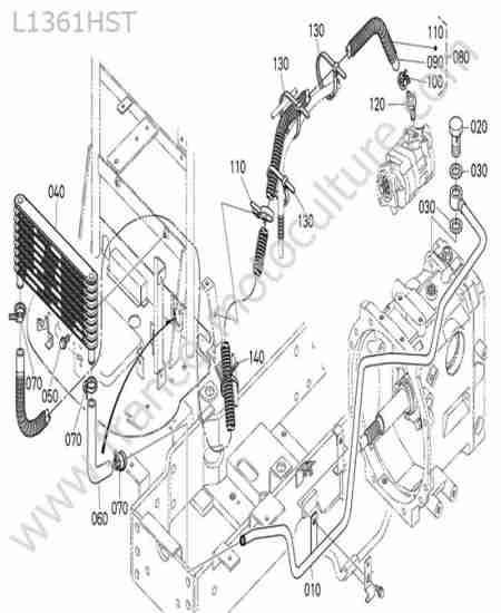 KUBOTA - L1361 : Radiateur huile