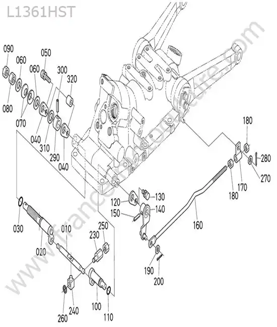 Retenue bras KUBOTA L1361