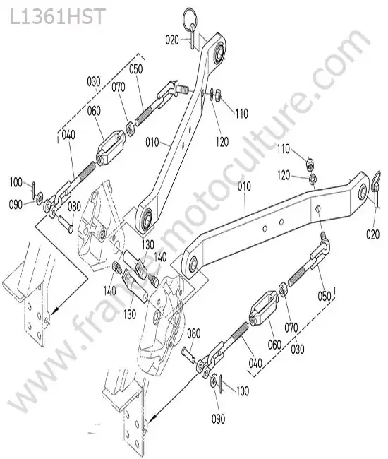 Bras inferieur  KUBOTA L1361
