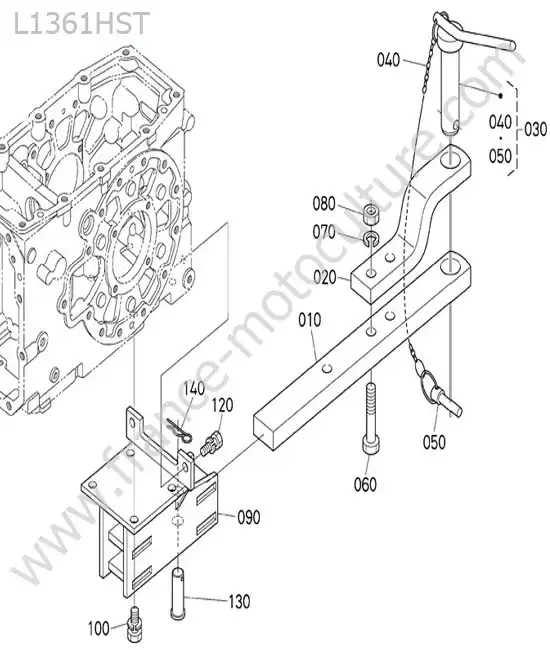Attelage KUBOTA L1361