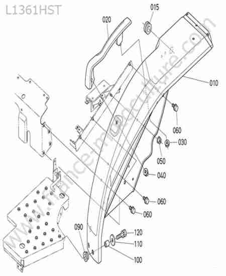 KUBOTA - L1361 : Aile gauche