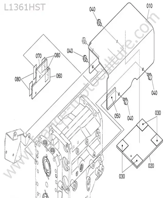 Marchepied central KUBOTA L1361