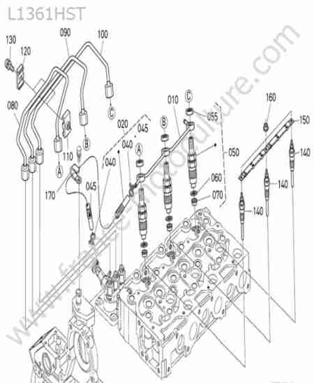 KUBOTA - L1361 : Injecteurs / bougies prechauffage