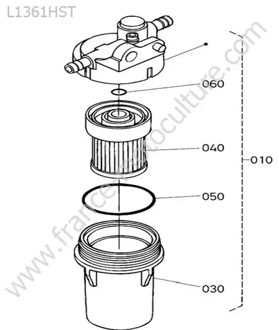 Filtre gazole KUBOTA L1361