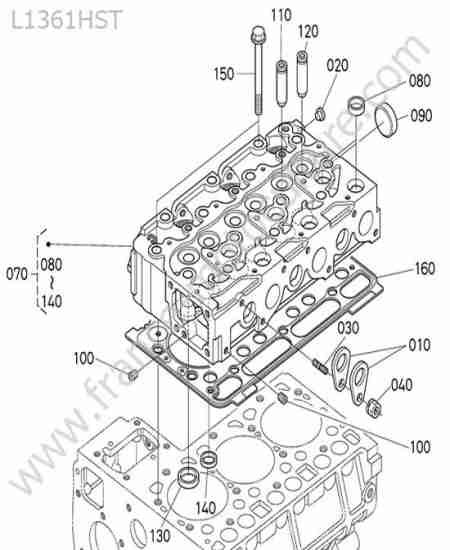 KUBOTA - L1361 : Culasse
