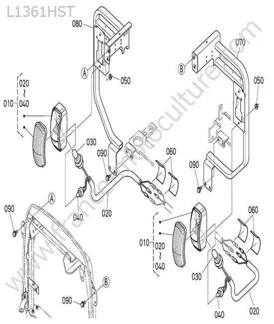 Eclairage avant KUBOTA L1361