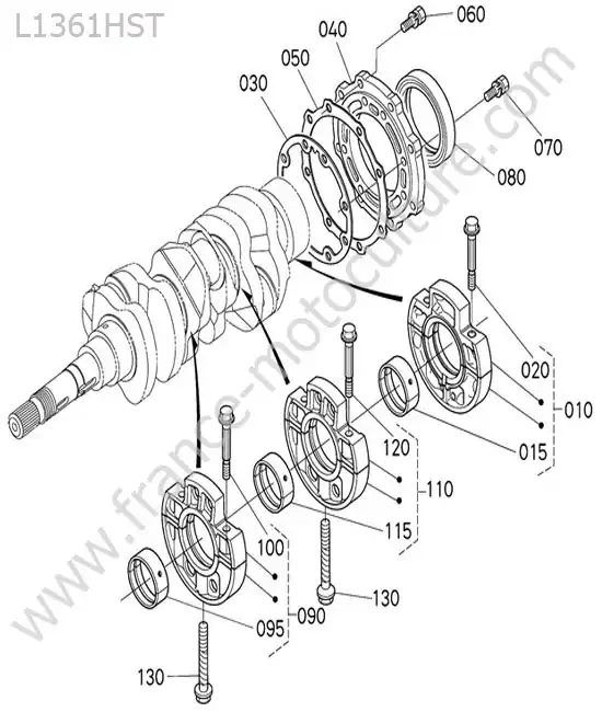 Palier vilebrequin KUBOTA L1361