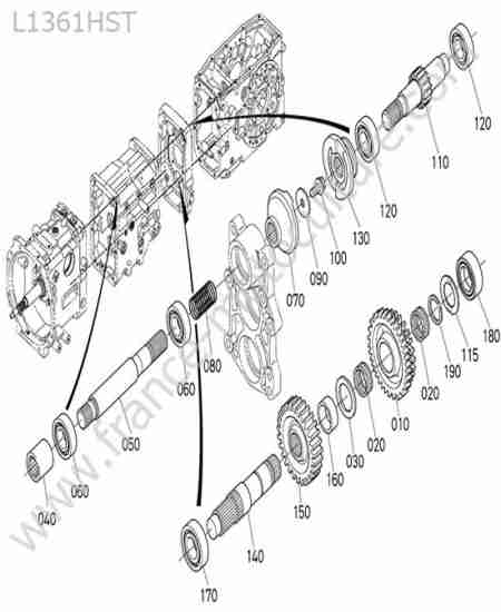 KUBOTA - L1361 : Prise force intermediaire