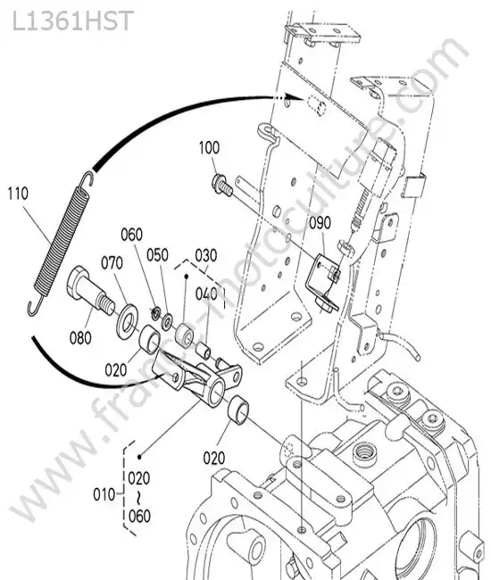 Biellette support neutre KUBOTA L1361