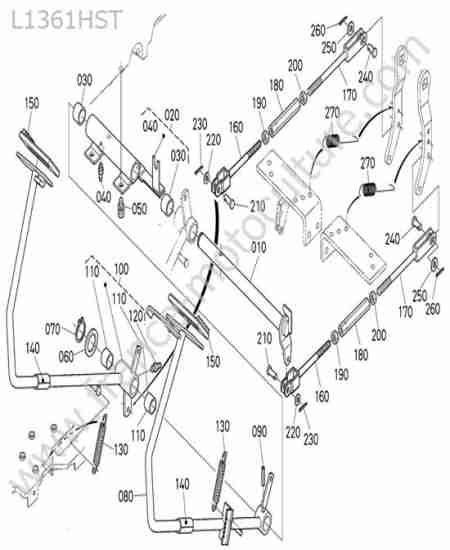 KUBOTA - L1361 : Pedale frein