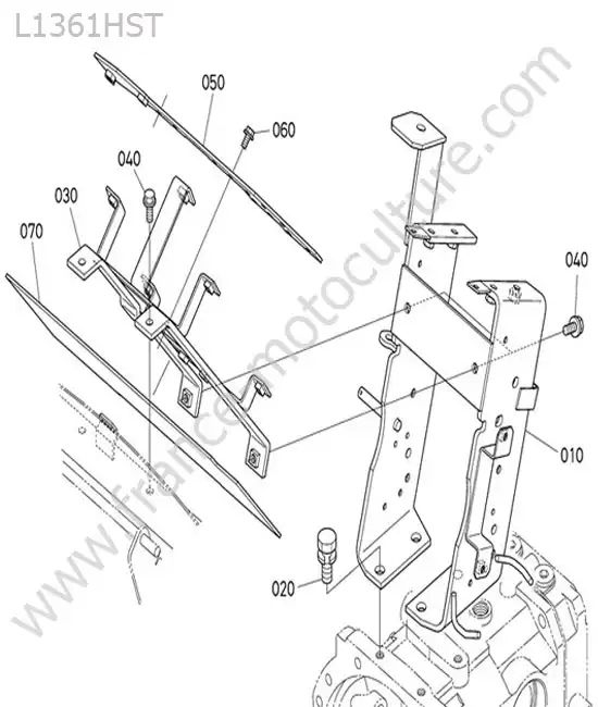 Support direction KUBOTA L1361