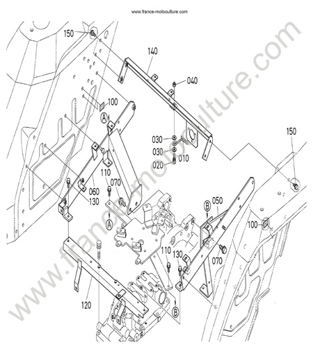 Support ailes KUBOTA L3200
