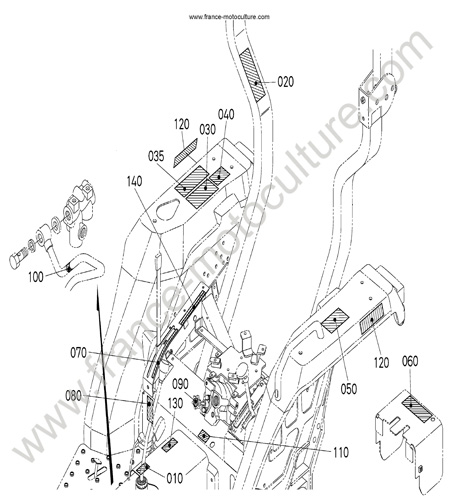 Autocollants AR KUBOTA L3200
