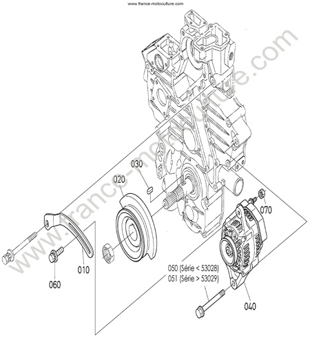 Alternateur KUBOTA L3200