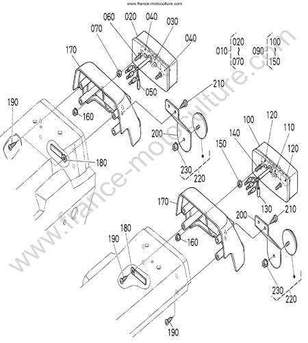 Eclairage AR KUBOTA L3200