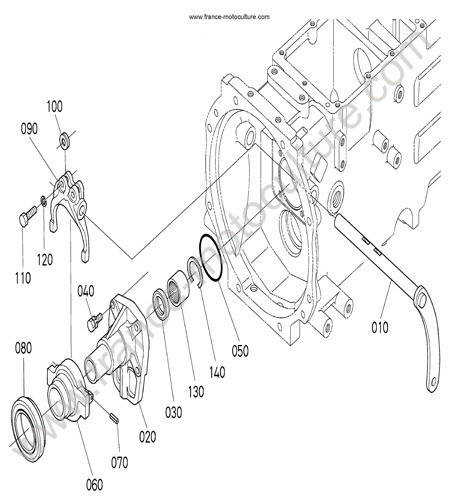Commande embrayage KUBOTA L3200