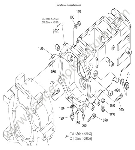 Carter embrayage KUBOTA L3200