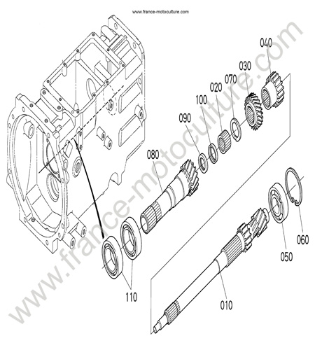 Arbre principal KUBOTA L3200