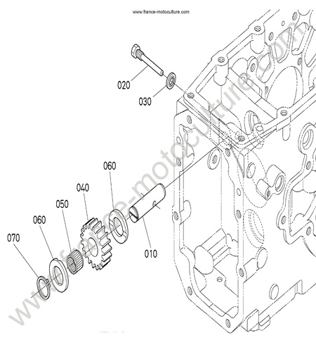 Pignon marche AR KUBOTA L3200