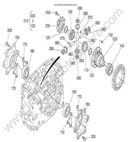Differentiel AR KUBOTA L3200