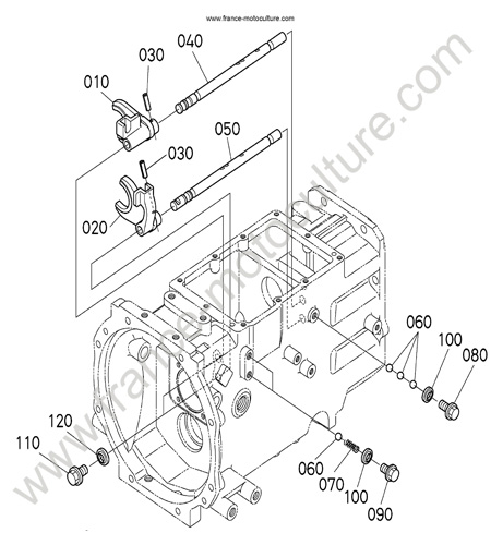 Fourchette principale KUBOTA L3200
