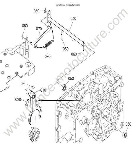 Fourchette blocage KUBOTA L3200