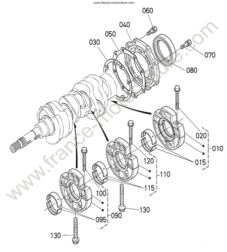 Palier vilebrequin KUBOTA L3200